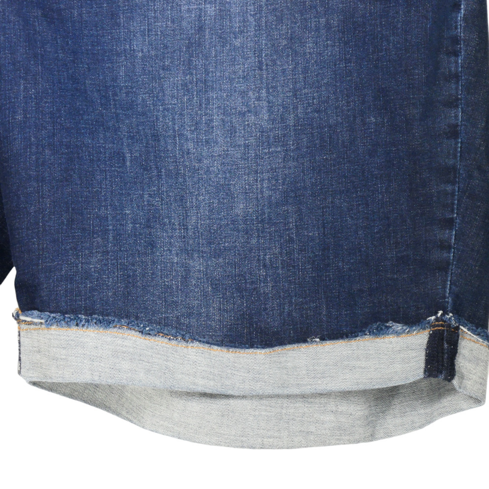 Lane Bryant Denim Shorts Womens Size 28 Blue Bermuda Genius Fit Stretch Pockets - Picture 6 of 9